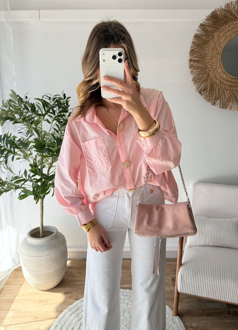 Chemise soleil rose