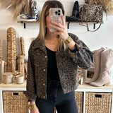 Veste en jean leoaprd