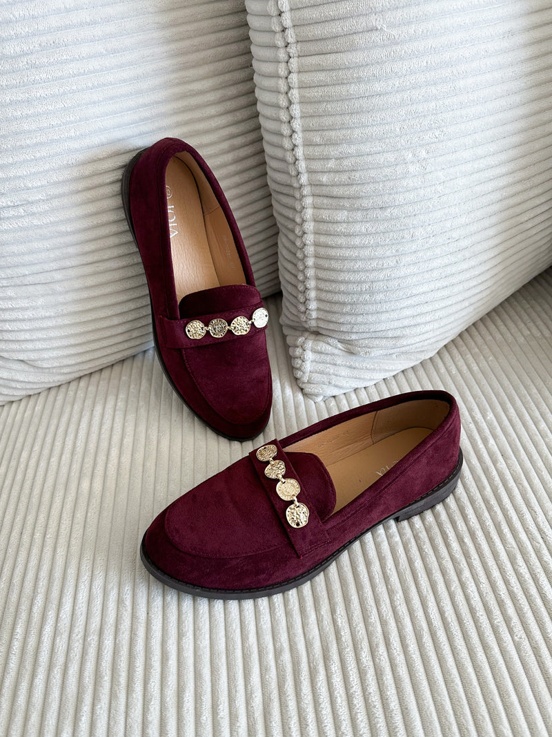 Mocassins bordeaux