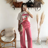 Pantalon Crystal rose