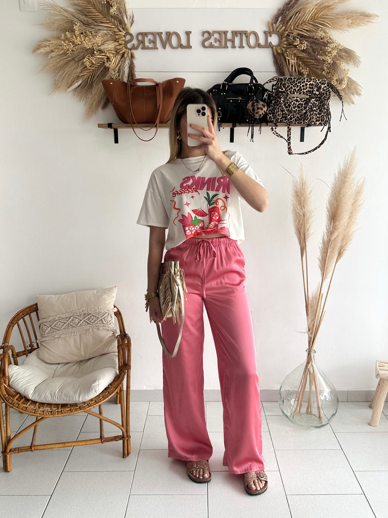 Pantalon Crystal rose