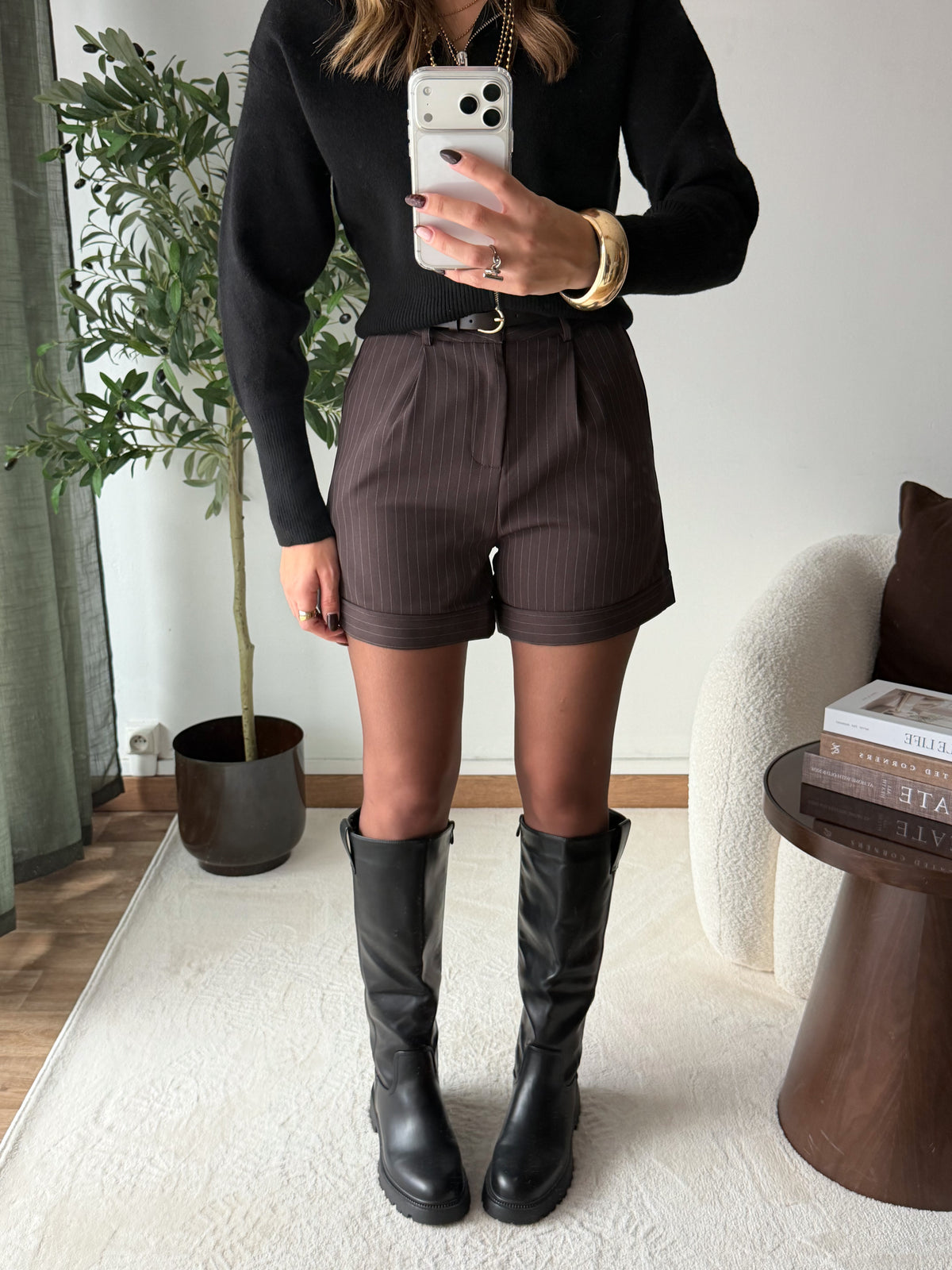 Short avec ceinture Yolaine