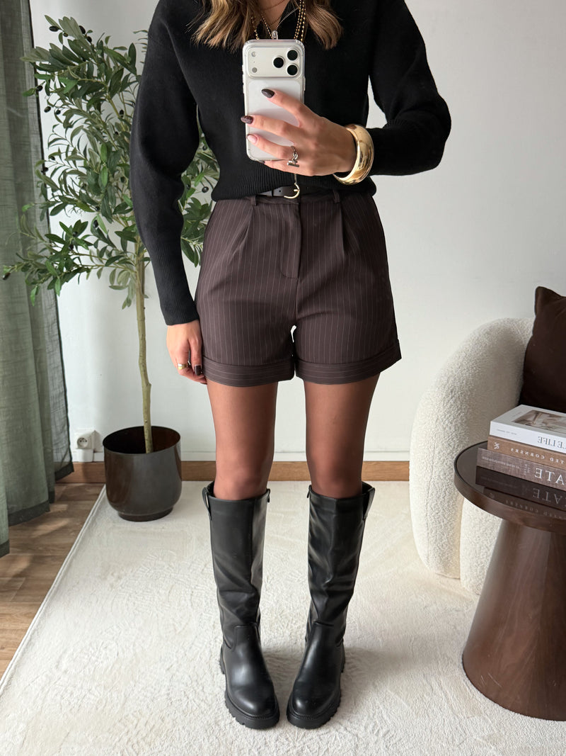 Short avec ceinture Yolaine