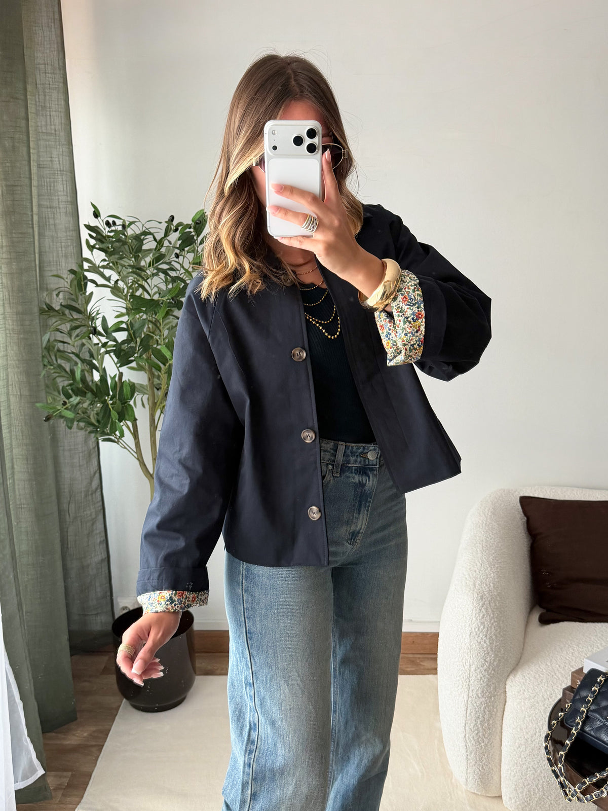 Trench liberty bleu marine