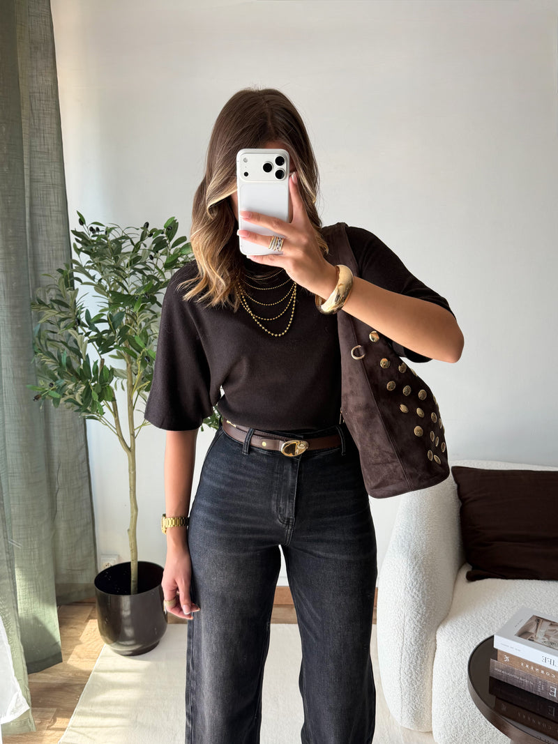 PRÉCOMMANDE Top Ina marron ( expédition dans 2 semaines )