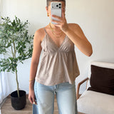Débardeur clou taupe