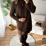 Robe pull chocolat