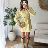 Robe blazer jaune