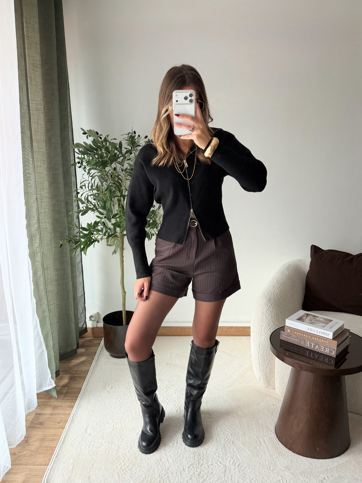 Short avec ceinture Yolaine