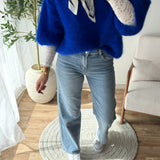 Jean wide leg étoiles bleu