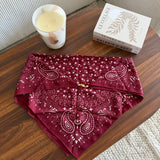 Foulard motifs rouge