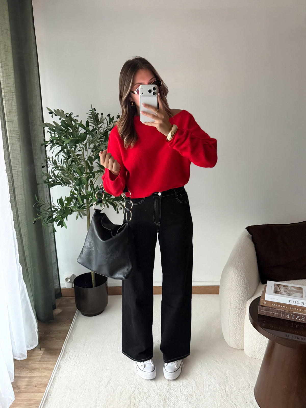 Jean dad fit noir