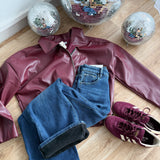 Jean wide leg polaire