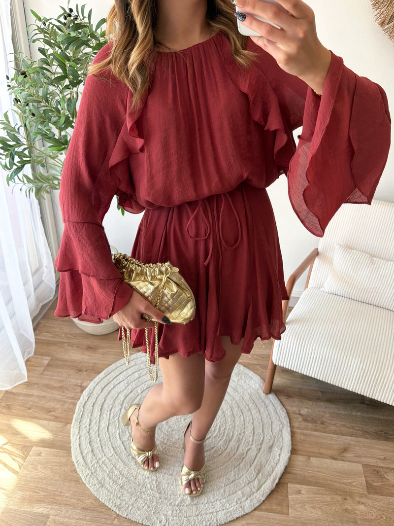 Robe Malia bordeaux