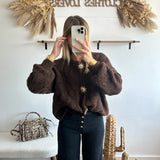 PRÉCOMMANDE Gilet Sun manches longues chocolat ( expédition à partir du 28 août ) 🇮🇹