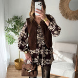 Veste teddy chocolat