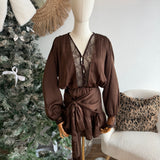 Combishort avec dentelle