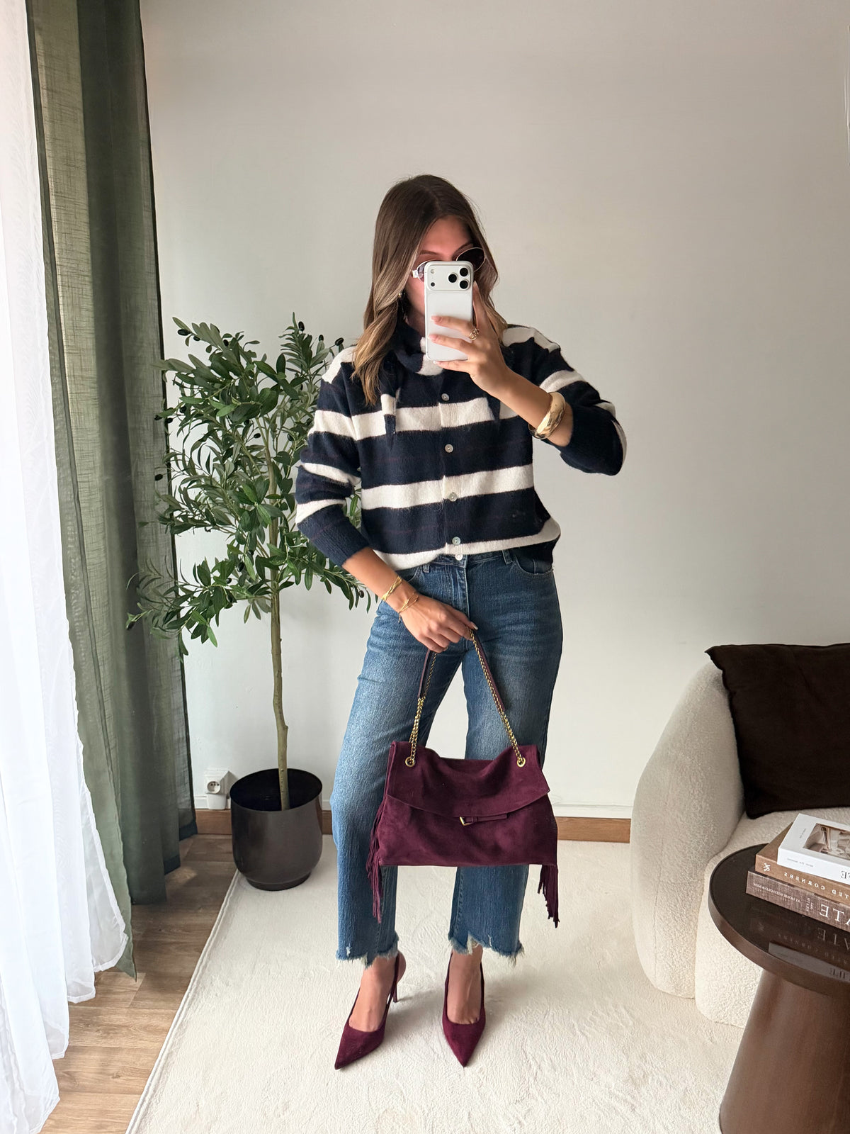 Gilet avec foulard Irene