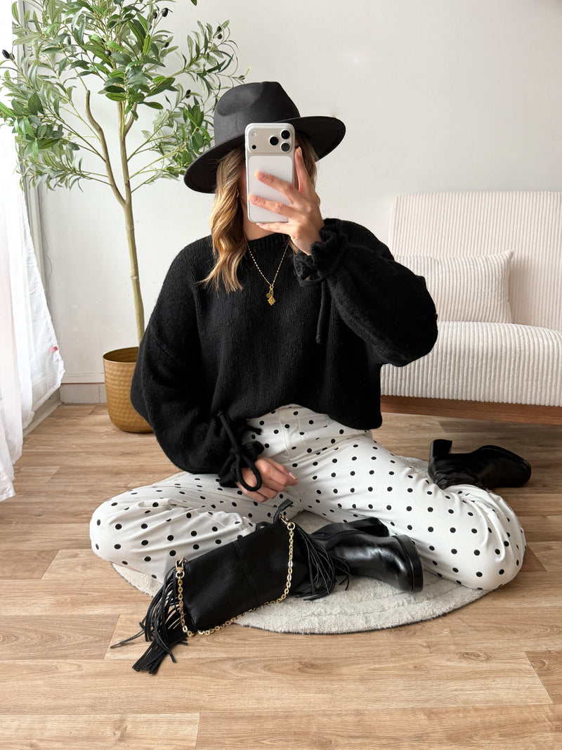 Pantalon à pois