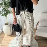 Pantalon à pois ballon