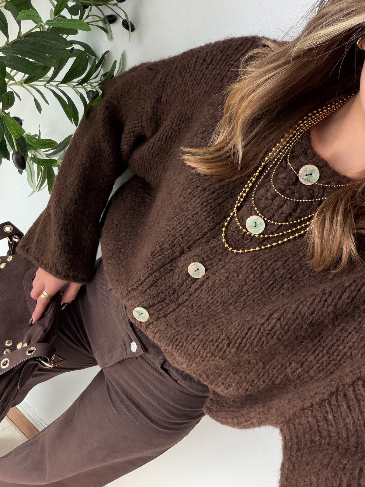 Pull Hélène choco