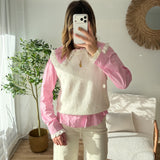 Pull sans manches blanc