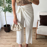 Pantalon asymétrique blanc