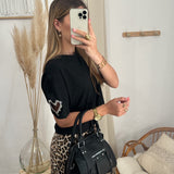 T-shirt cœur noir