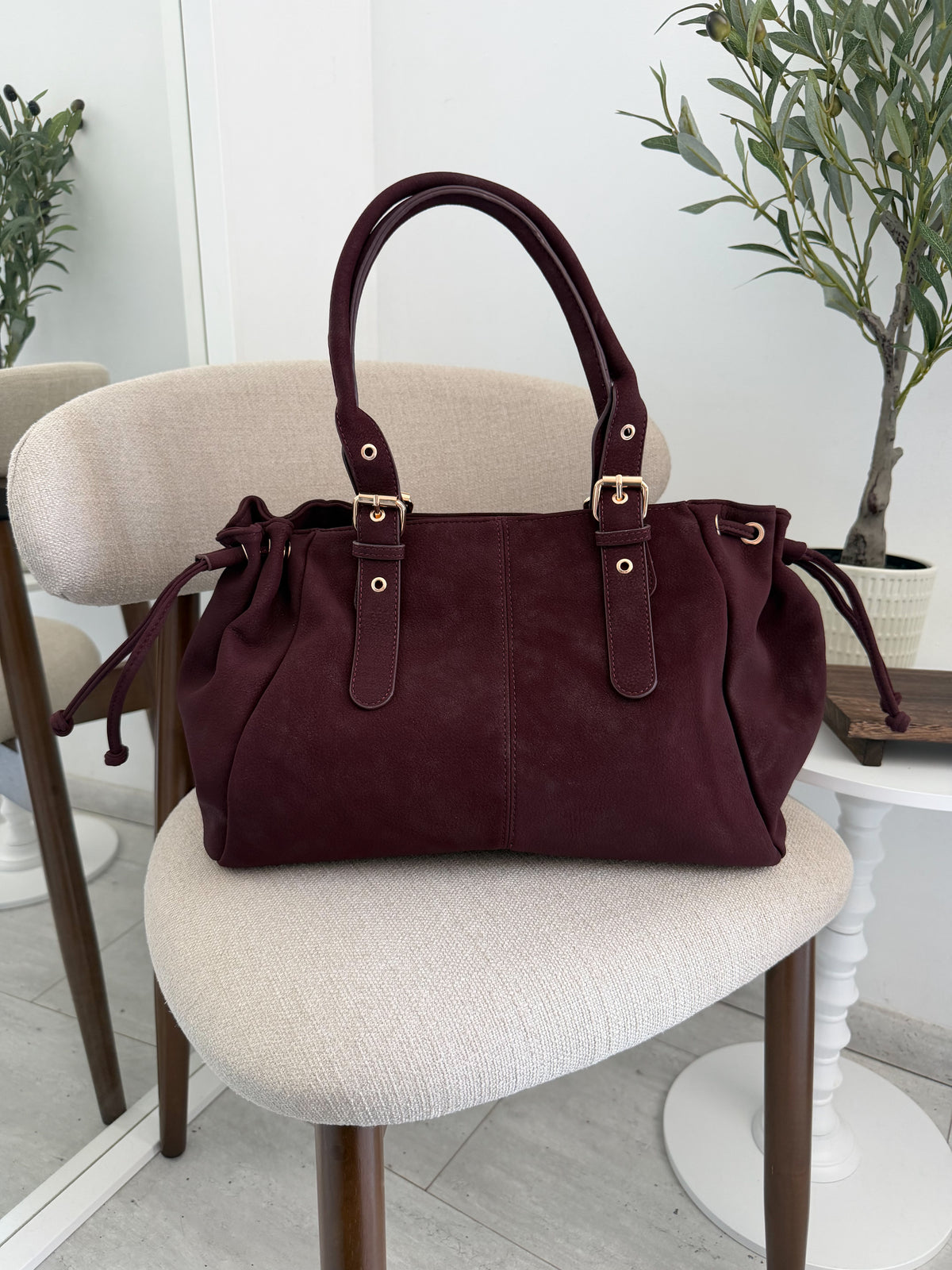 PRÉCOMMANDE Sac Eva bordeaux