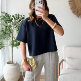 T-shirt simple marine