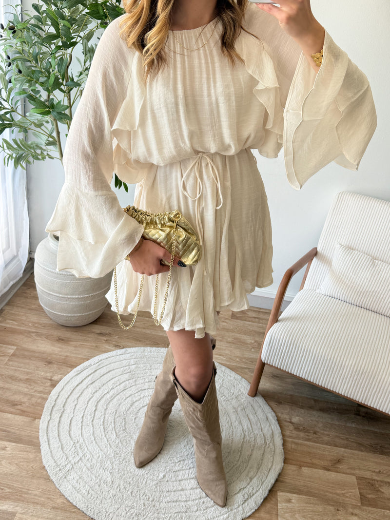 Robe Malia écru