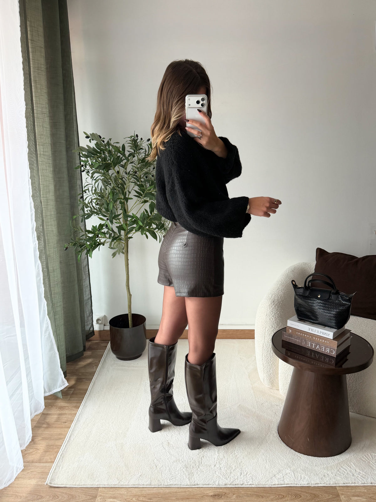 Jupe short Telia avec ceinture