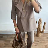Ensemble tailleur Anjelica taupe 🇮🇹