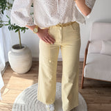 Jean wide leg jaune