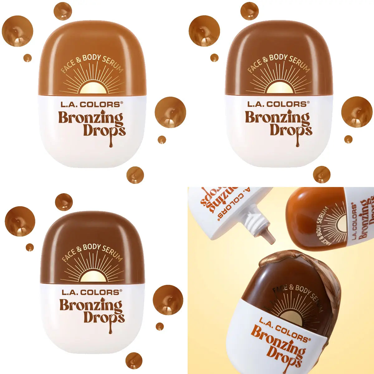 Gouttes bronzantes
