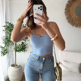 Top coques bleu