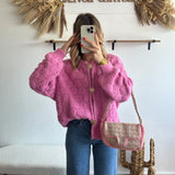 Gilet Sun manches longues rose