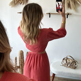 Robe Nora corail 🇮🇹