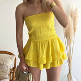 Combishort Elsa jaune 🇮🇹
