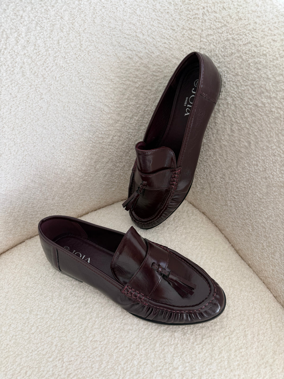 Mocassins amandine bordeaux
