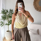 Top Diandra jaune