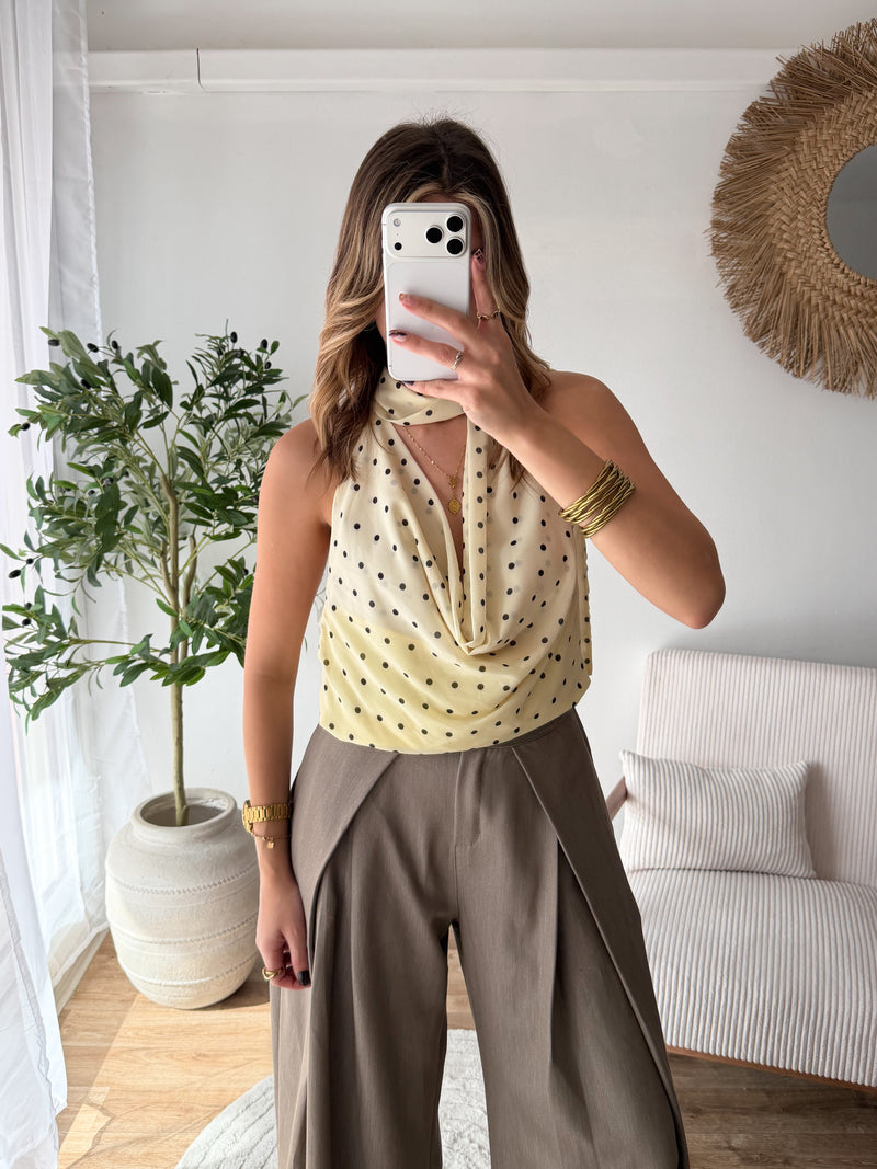 Top Diandra jaune