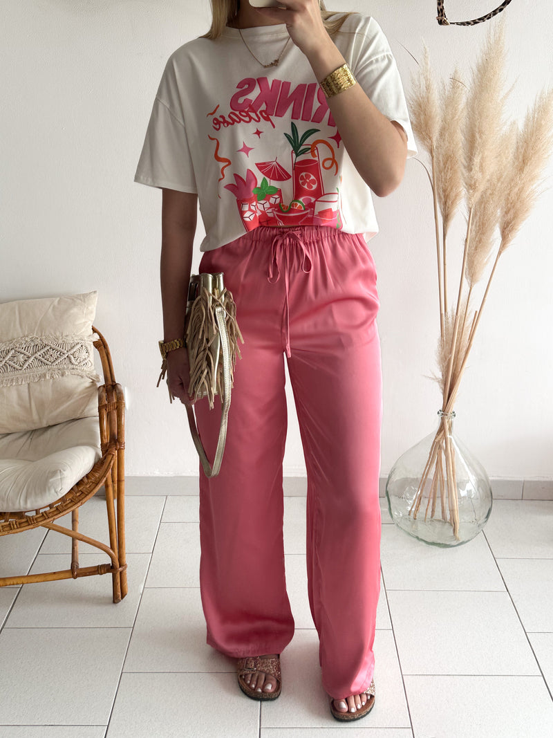Pantalon Crystal rose