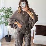 Gilet oversize taupe