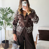 Gilet bandana choco