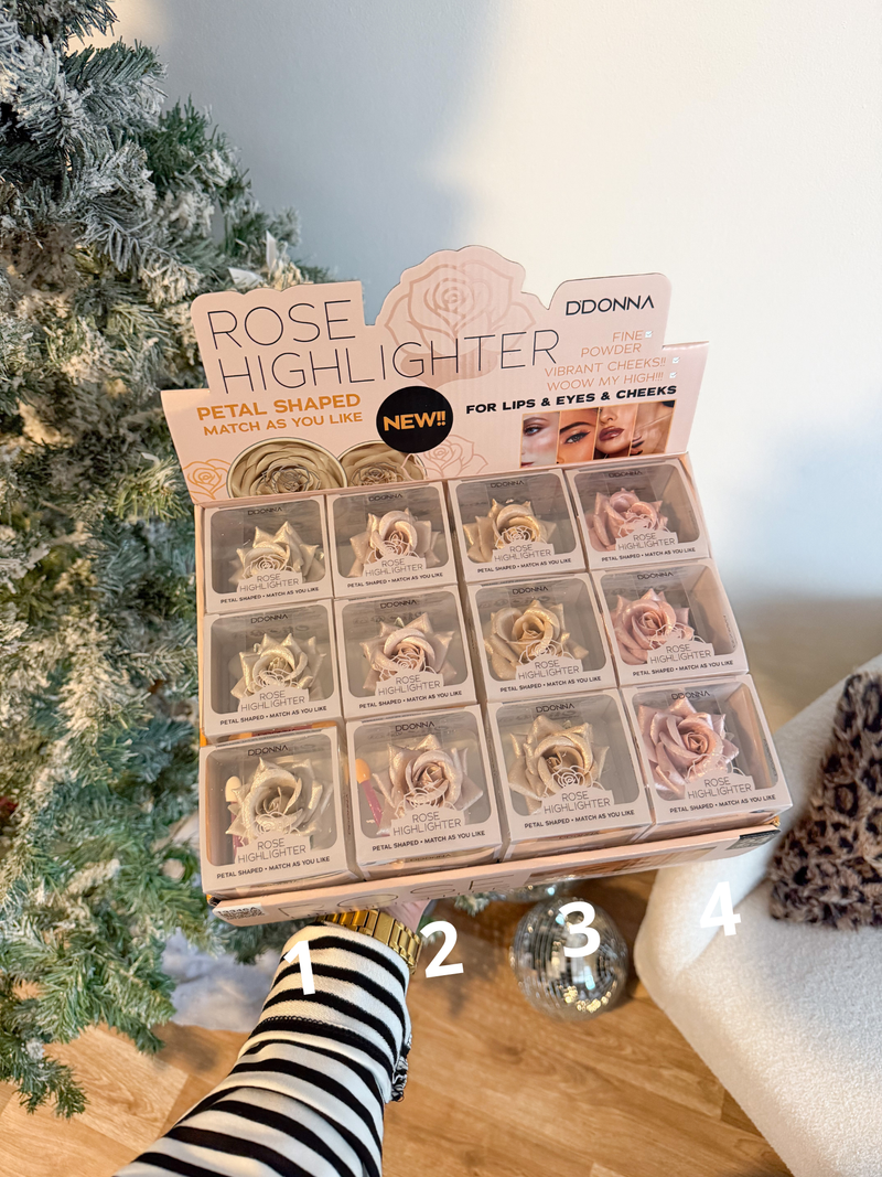 Highlighter pétale de rose 3D
