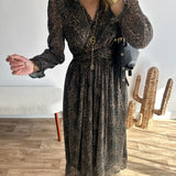Robe irisée léopard