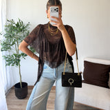 Blouse Lolia chocolat