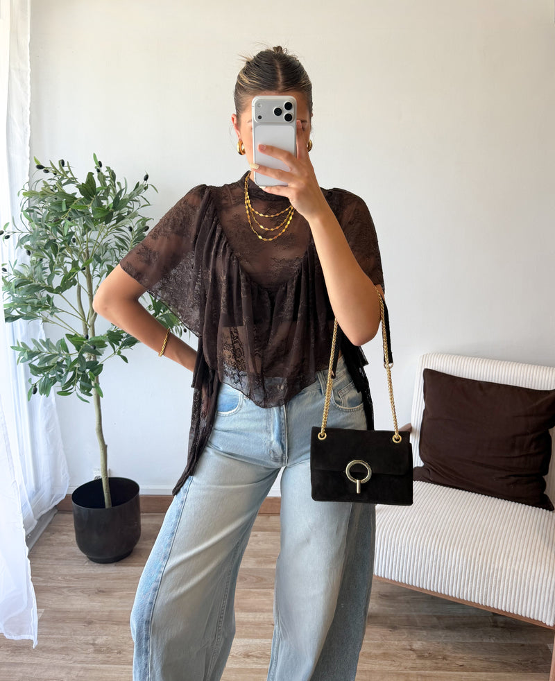 Blouse Lolia chocolat