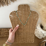Collier coquillage bleu
